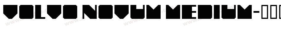Volvo Novum Medium字体转换